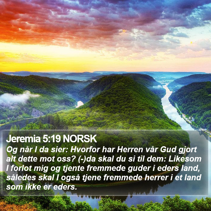 Jeremia 5:19 NORSK Bible Study