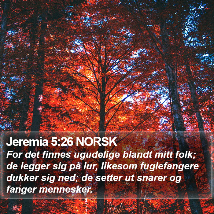 Jeremia 5:26 NORSK Bible Study