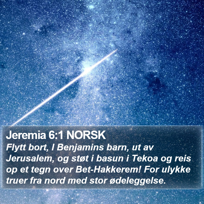 Jeremia 6:1 NORSK Bible Study