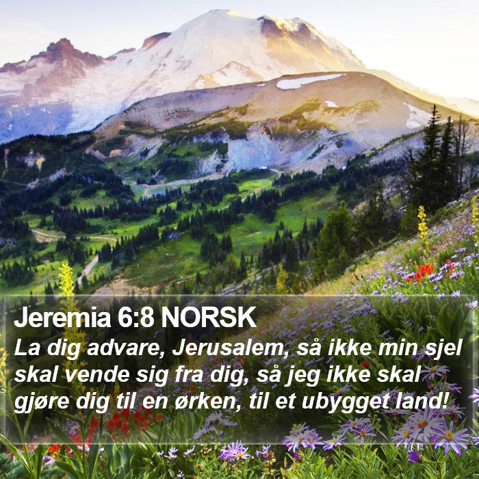 Jeremia 6:8 NORSK Bible Study