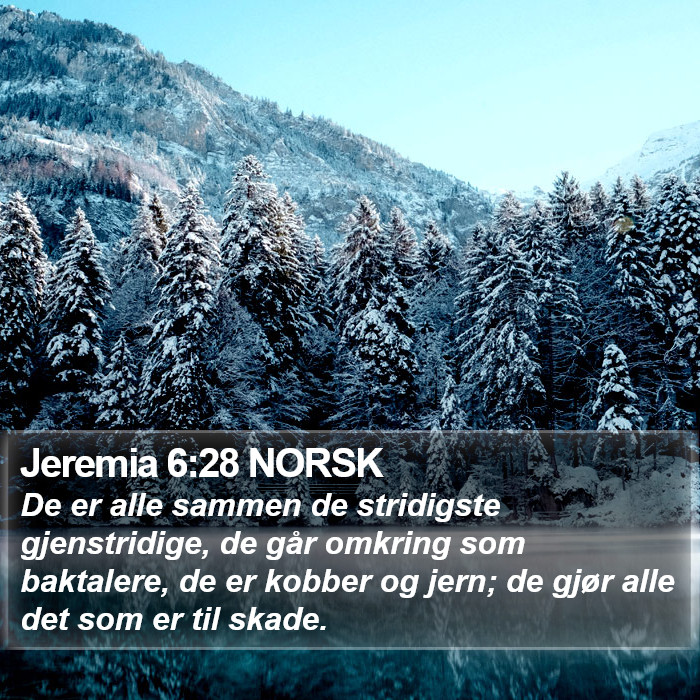 Jeremia 6:28 NORSK Bible Study