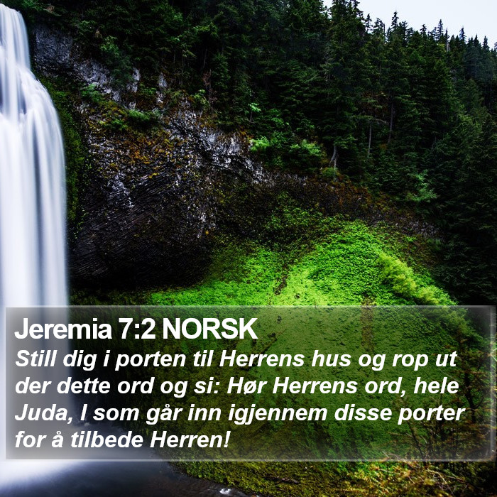 Jeremia 7:2 NORSK Bible Study