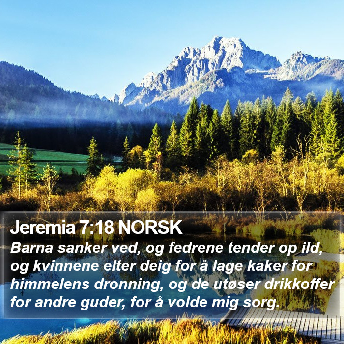 Jeremia 7:18 NORSK Bible Study