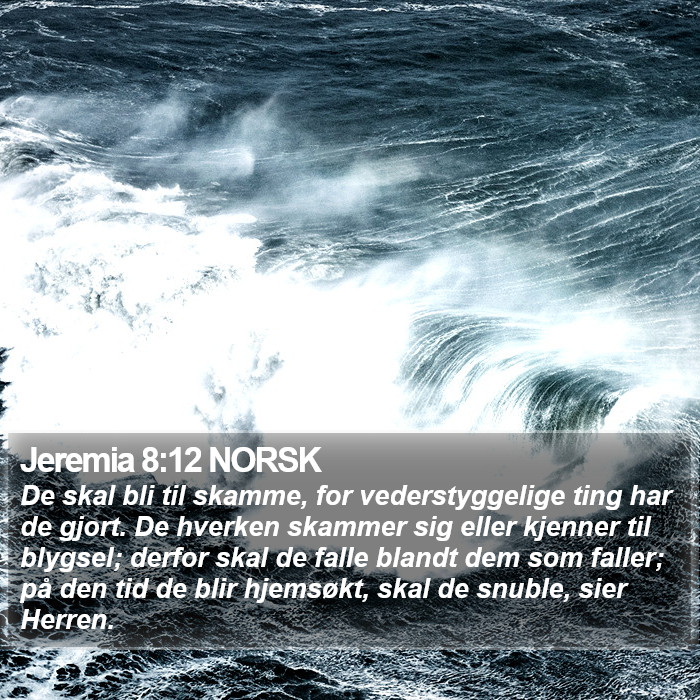 Jeremia 8:12 NORSK Bible Study