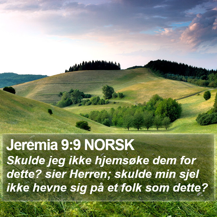 Jeremia 9:9 NORSK Bible Study