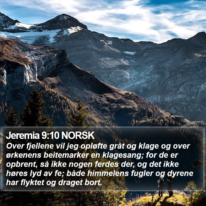 Jeremia 9:10 NORSK Bible Study