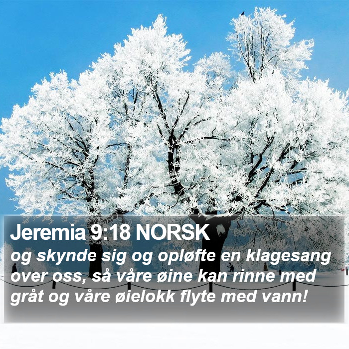 Jeremia 9:18 NORSK Bible Study