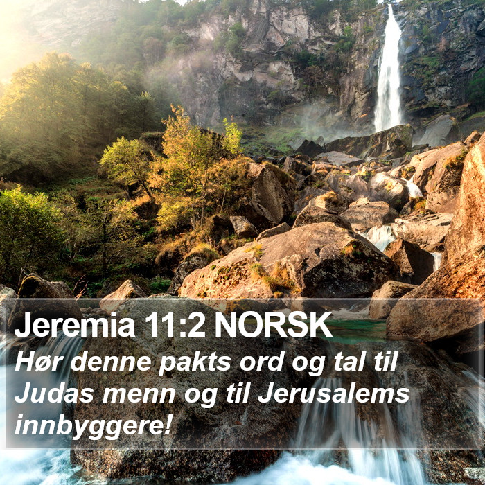 Jeremia 11:2 NORSK Bible Study