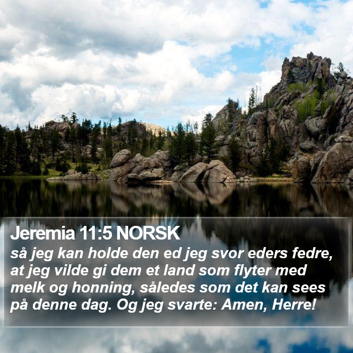 Jeremia 11:5 NORSK Bible Study