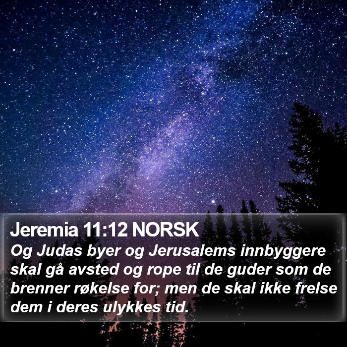 Jeremia 11:12 NORSK Bible Study