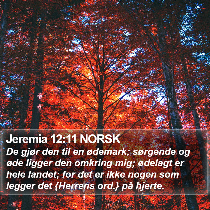 Jeremia 12:11 NORSK Bible Study