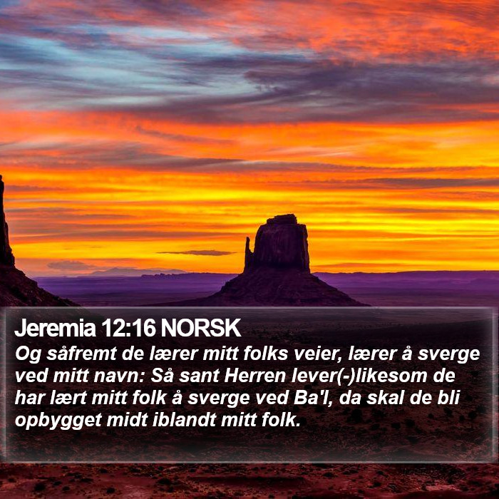 Jeremia 12:16 NORSK Bible Study