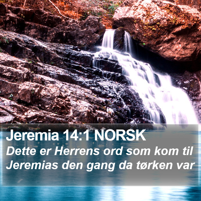 Jeremia 14:1 NORSK Bible Study