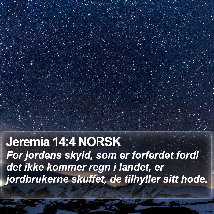 Jeremia 14:4 NORSK Bible Study