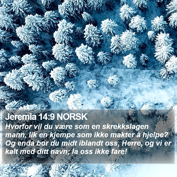 Jeremia 14:9 NORSK Bible Study