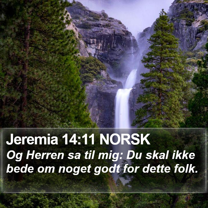 Jeremia 14:11 NORSK Bible Study