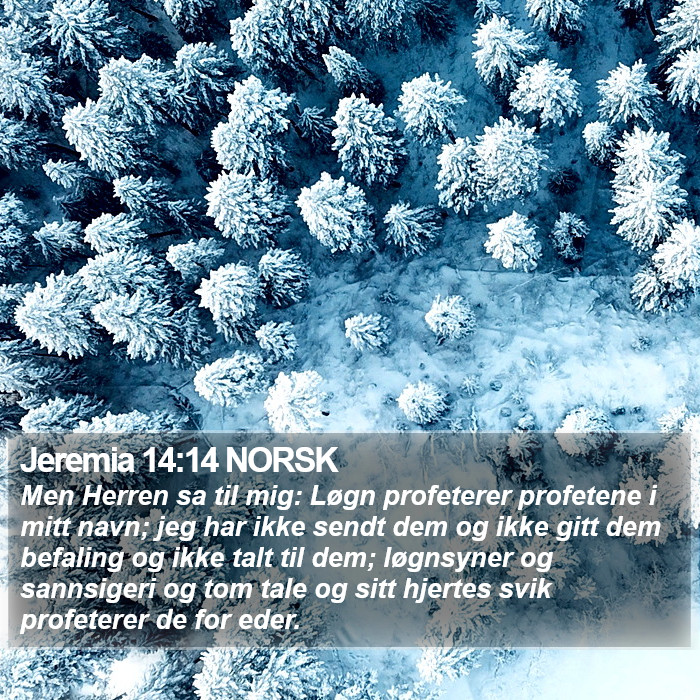 Jeremia 14:14 NORSK Bible Study