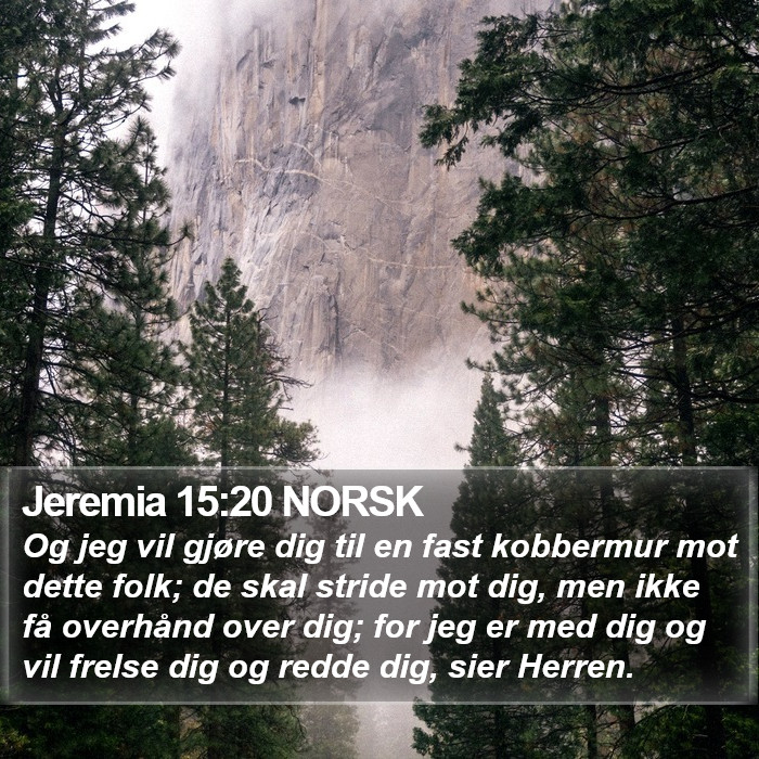 Jeremia 15:20 NORSK Bible Study