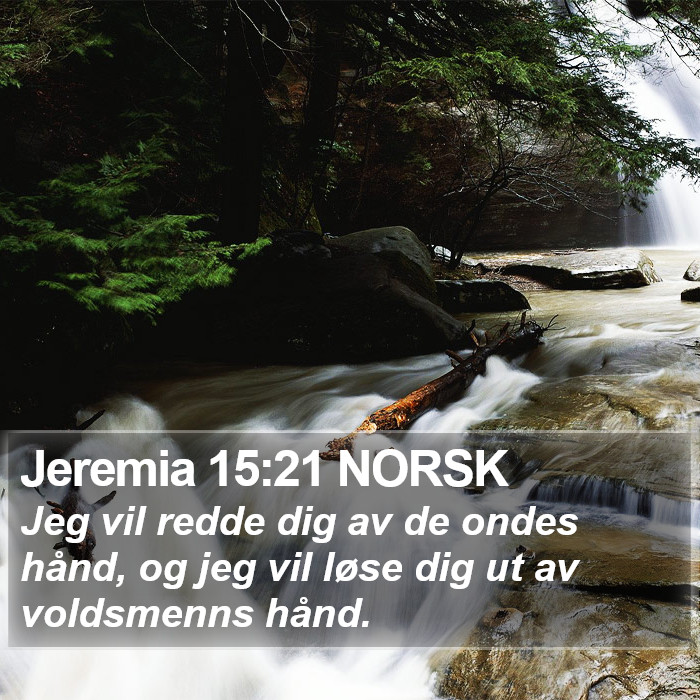 Jeremia 15:21 NORSK Bible Study