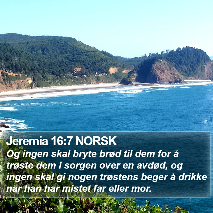 Jeremia 16:7 NORSK Bible Study