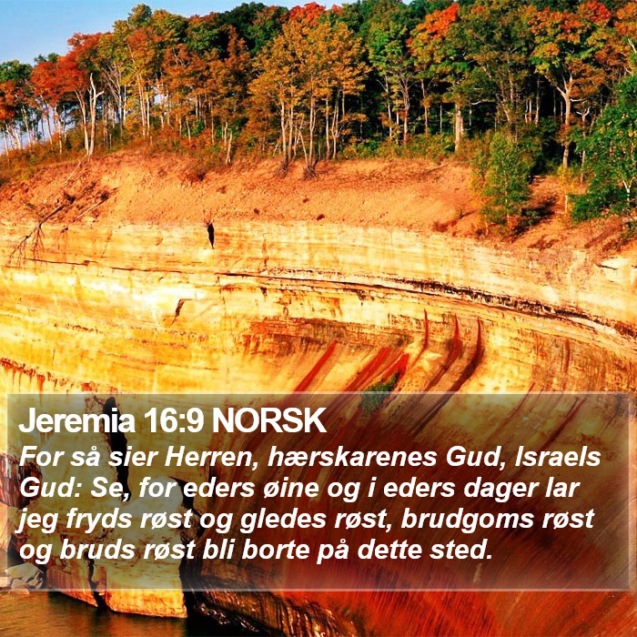 Jeremia 16:9 NORSK Bible Study