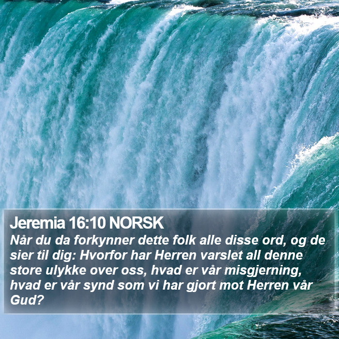 Jeremia 16:10 NORSK Bible Study