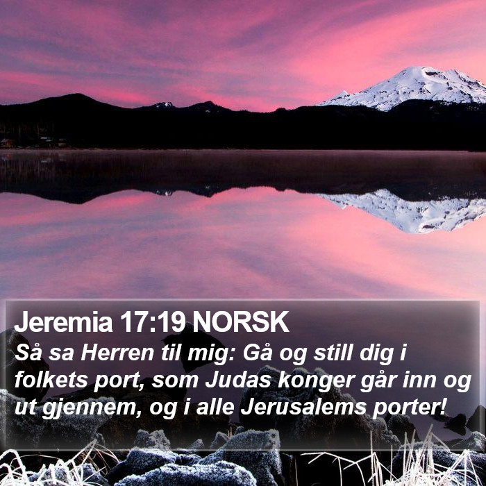 Jeremia 17:19 NORSK Bible Study