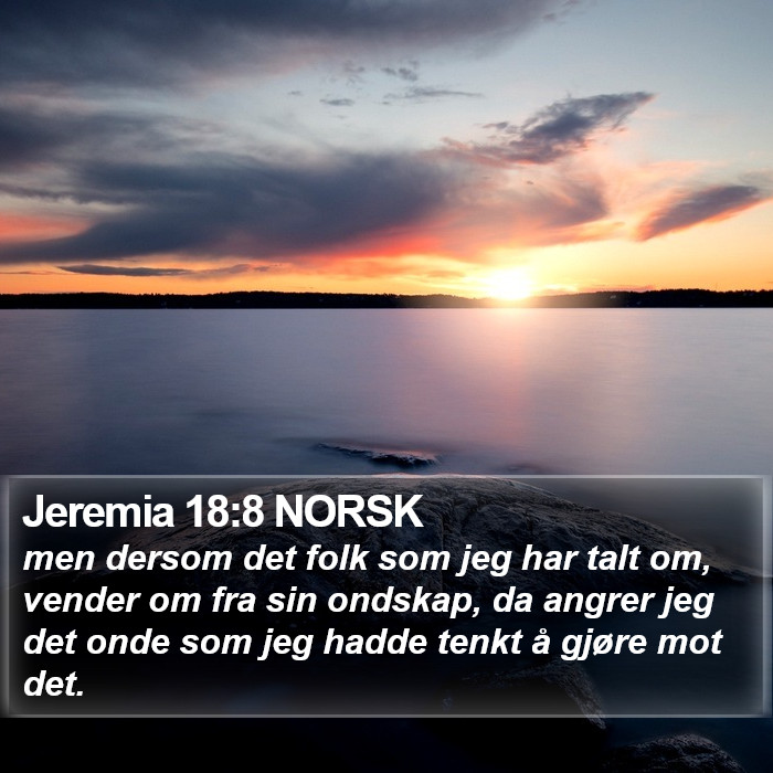 Jeremia 18:8 NORSK Bible Study