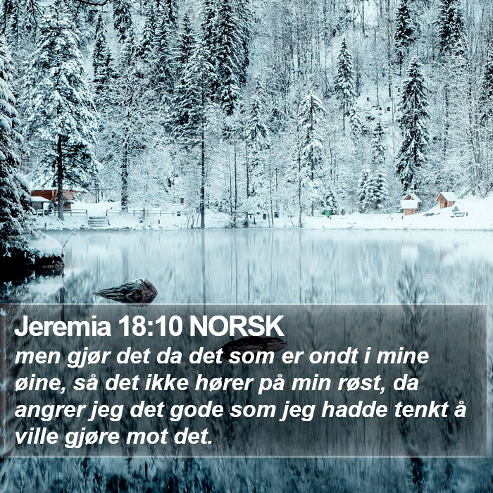 Jeremia 18:10 NORSK Bible Study