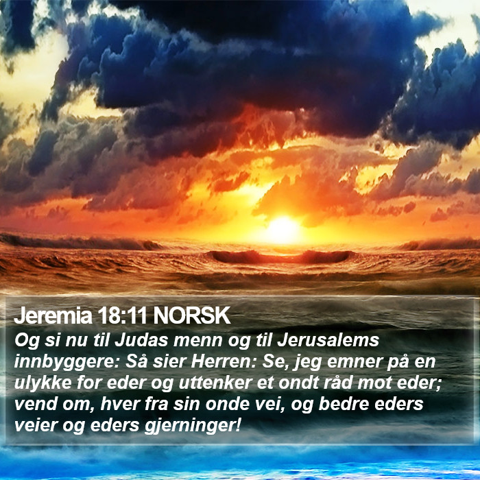 Jeremia 18:11 NORSK Bible Study