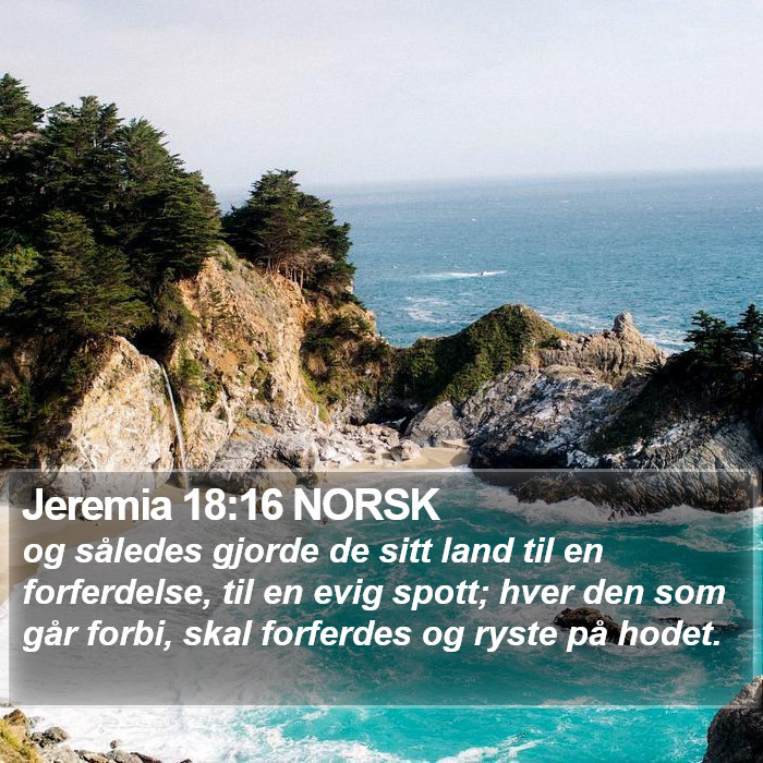 Jeremia 18:16 NORSK Bible Study