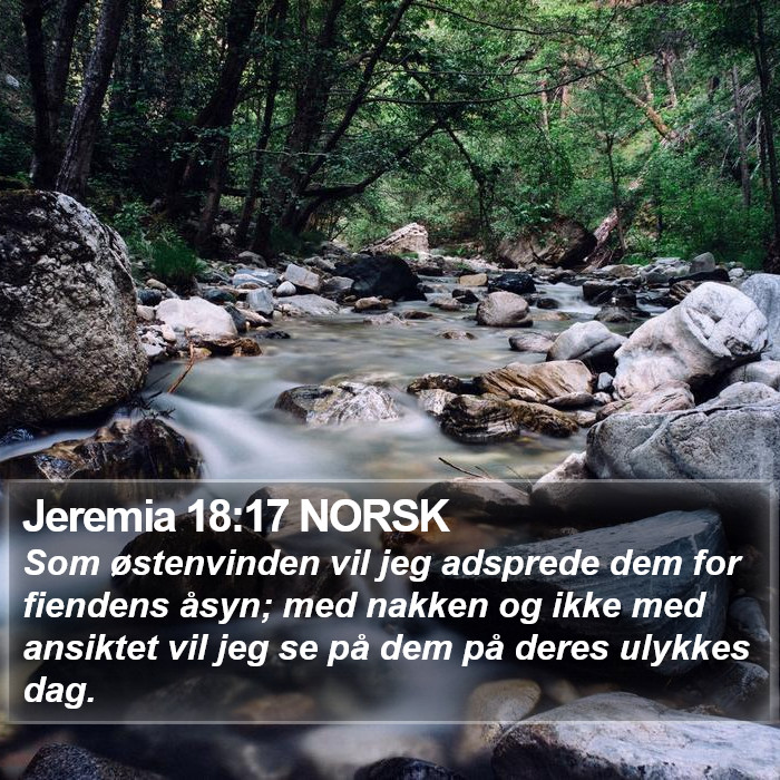 Jeremia 18:17 NORSK Bible Study