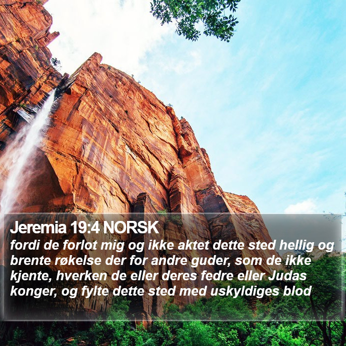 Jeremia 19:4 NORSK Bible Study