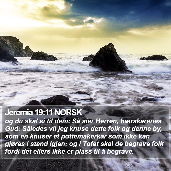 Jeremia 19:11 NORSK Bible Study