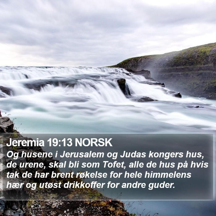 Jeremia 19:13 NORSK Bible Study