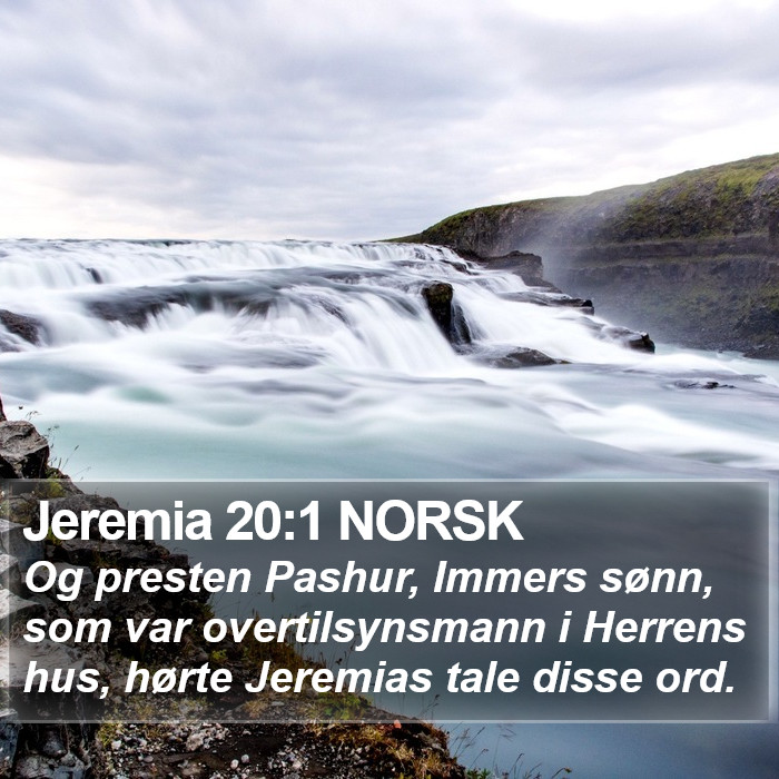 Jeremia 20:1 NORSK Bible Study