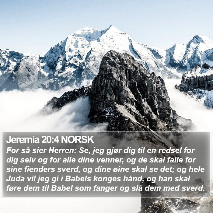 Jeremia 20:4 NORSK Bible Study