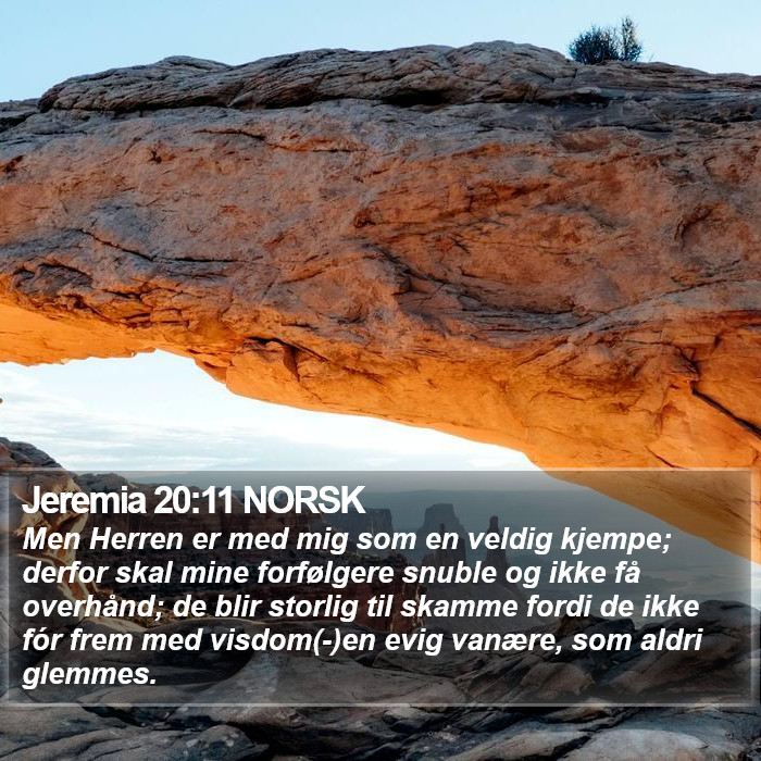 Jeremia 20:11 NORSK Bible Study