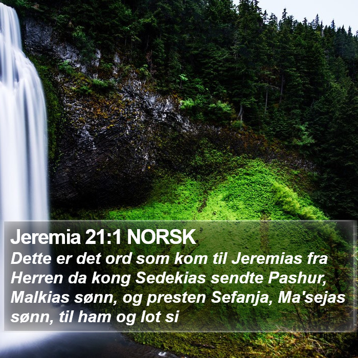 Jeremia 21:1 NORSK Bible Study