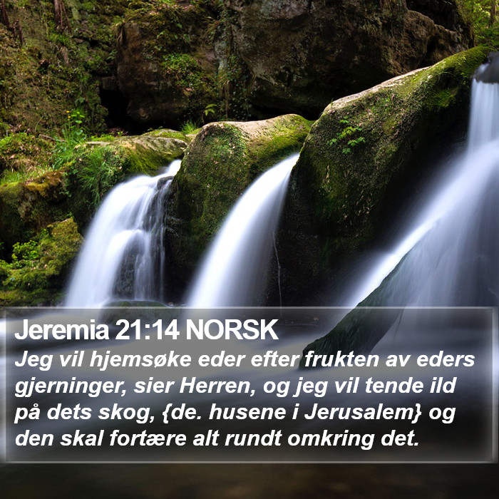 Jeremia 21:14 NORSK Bible Study