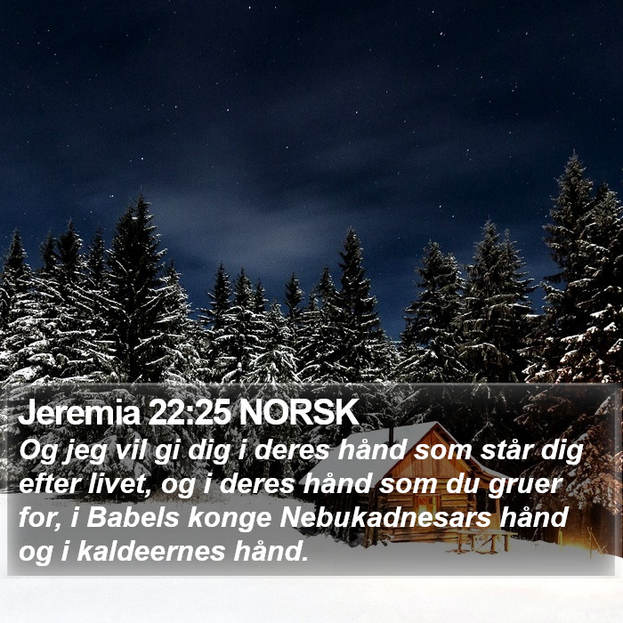 Jeremia 22:25 NORSK Bible Study