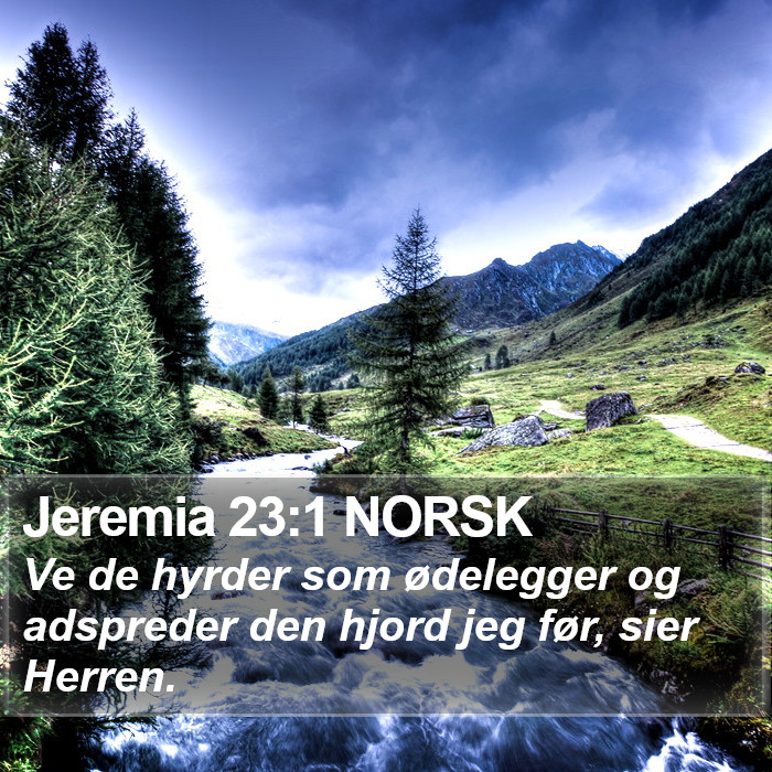 Jeremia 23:1 NORSK Bible Study