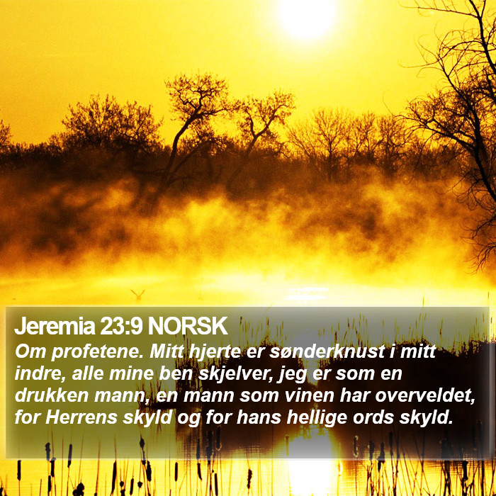 Jeremia 23:9 NORSK Bible Study