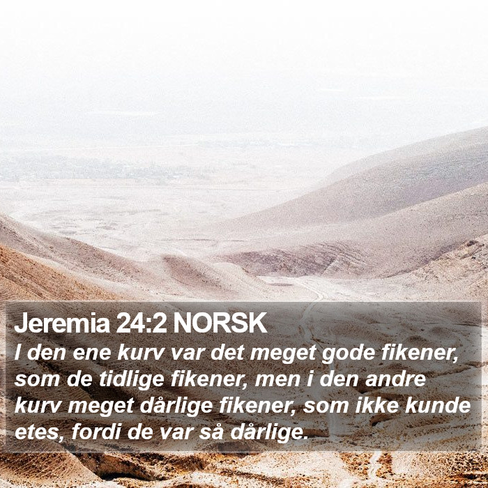 Jeremia 24:2 NORSK Bible Study