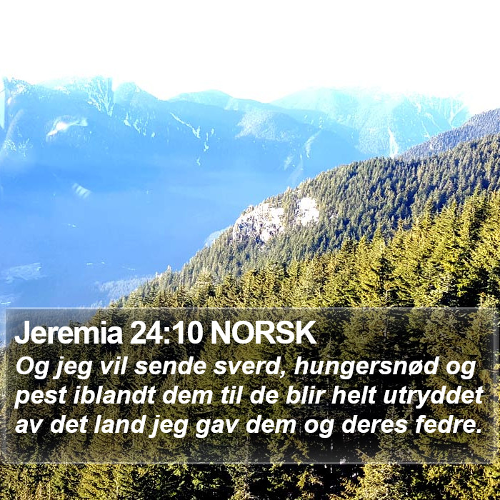 Jeremia 24:10 NORSK Bible Study