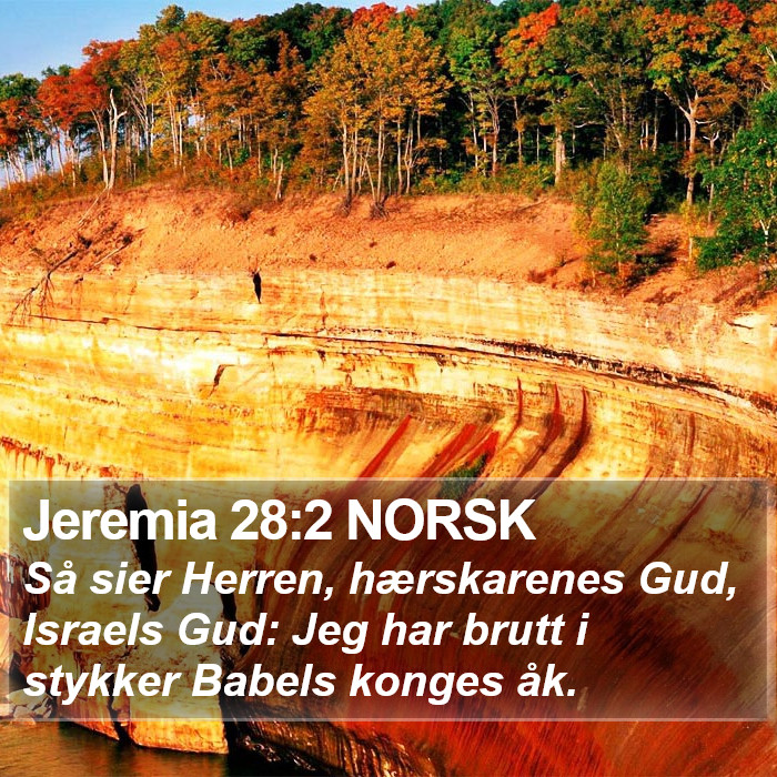 Jeremia 28:2 NORSK Bible Study