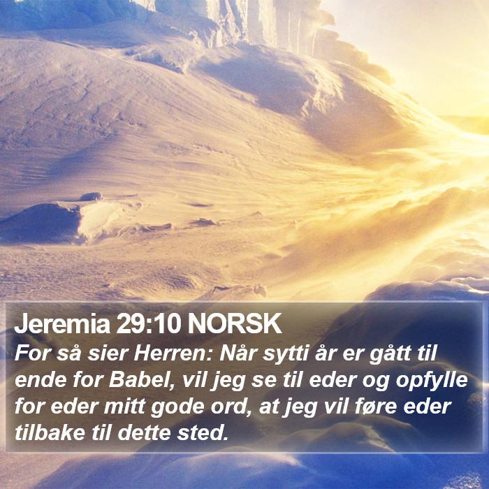 Jeremia 29:10 NORSK Bible Study