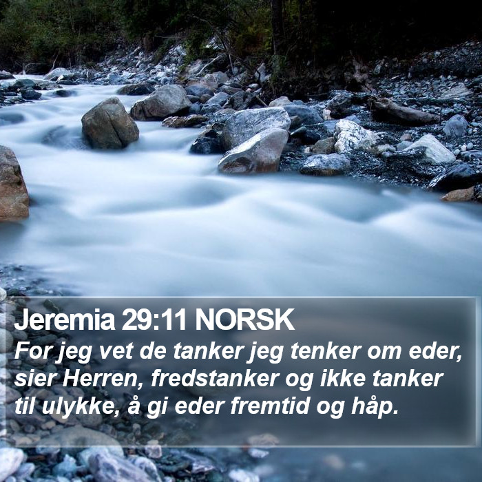 Jeremia 29:11 NORSK Bible Study