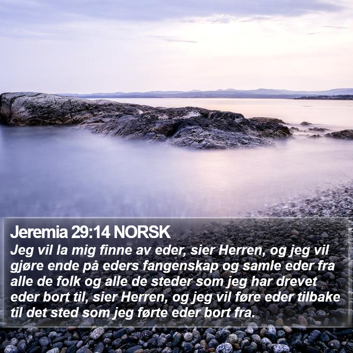 Jeremia 29:14 NORSK Bible Study