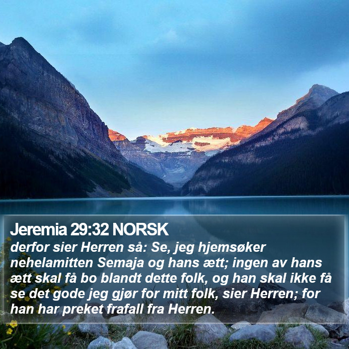 Jeremia 29:32 NORSK Bible Study